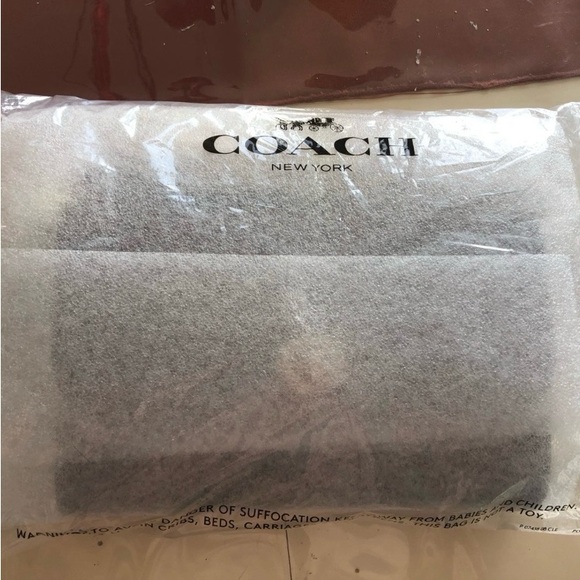 Coach Crossbody Bronze Wallet with Detachable Long Chain Strap NWT - Picture 8 of 10